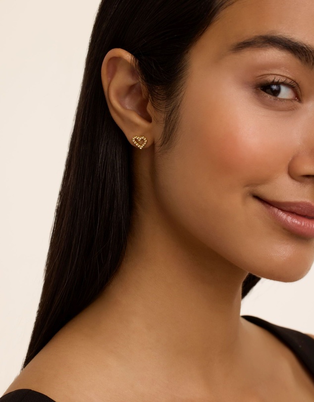 Ted Baker - Amorina Crystal Halo Heart Stud Earrings