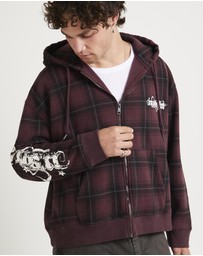 Insight - Yard Check Zip Through Hoodie