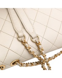 Pre-Loved by Azura Reborn - Pre-Loved Medium Quilted Calfskin Octagon CC Clasp Flap