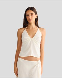 Vacay Swimwear - Aurelia Top Off-White