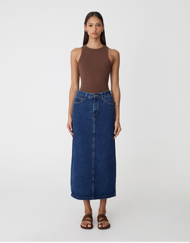 Forcast - Bondi Column Denim Skirt