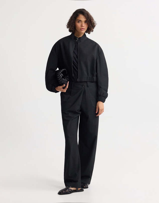 Oxford - Frankie Crop Bomber Jacket