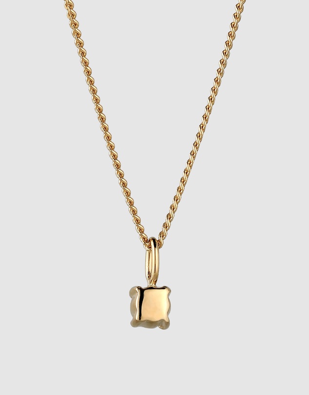 Elli Jewelry - Garnet Choker Necklace in Gold-Plated 925 Silver