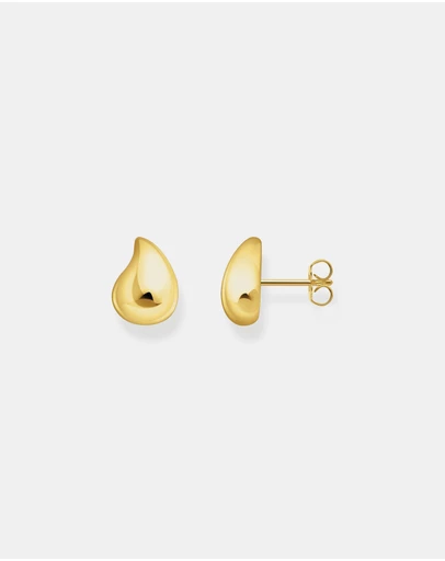 THOMAS SABO - Ear studs in organic shape gold