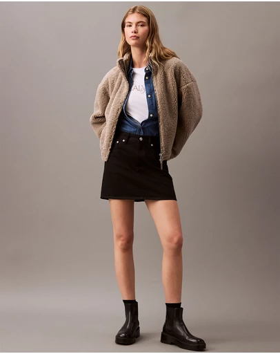 Calvin Klein Jeans - High Rise Denim Mini Skirt