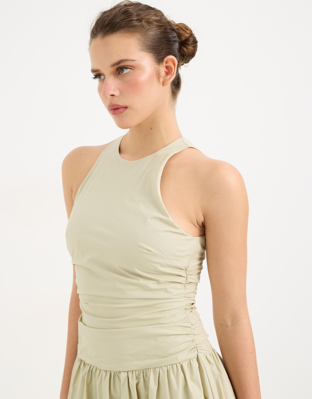 Calli - Maisie Gathered Maxi Dress