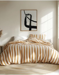 Olive et Oriel - Black Strokes No 5 by Treechild Art Print