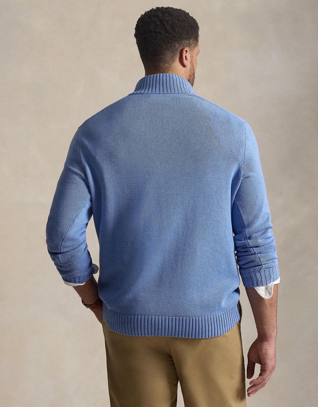Polo Ralph Lauren - Big & Tall - Cotton Quarter-Zip Sweater - ICONIC EXCLUSIVE