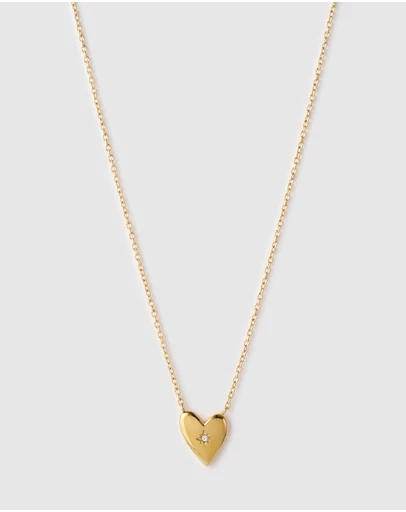 Arms Of Eve - Cupid Heart Necklace - Gold