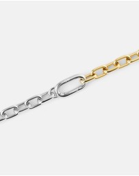 Daniel Wellington - Contrast Link Necklace Two Tone