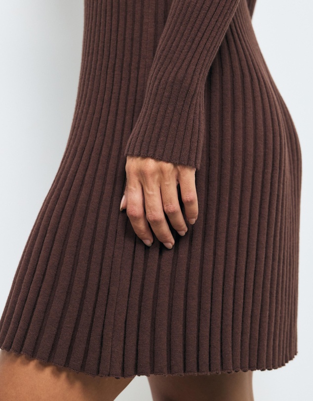 AERE - Leni Organic Cotton Knit Mini Dress