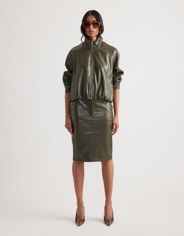 Decjuba - Ari Faux Leather Pencil Skirt