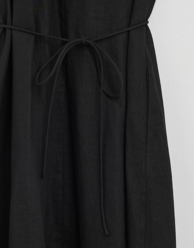 Revibe - Repaired AERE Loretta Linen Midi Dress - AU 8