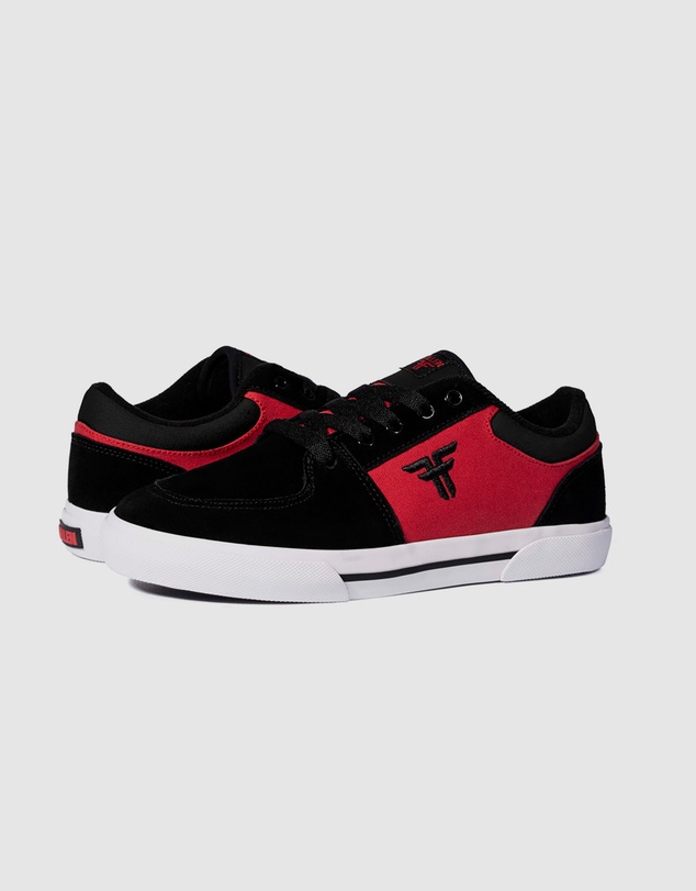 Fallen Footwear - Fallen Footwear Patriot Kids Vulcanised Sole Shoes Black/Red