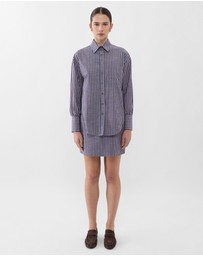 Farage - Chambray Stripe Oversized Shirt