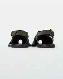 COS - Crossover Leather Slingback Sandals - Women's