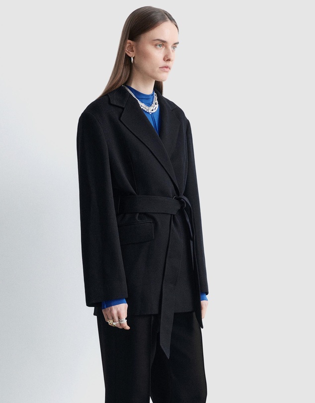 & Other Stories - Wool Tie-Belt Blazer