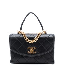 Pre-Loved by Azura Reborn - Pre-Loved Small Quilted Lambskin Trendy Spirit Top Handle Bag