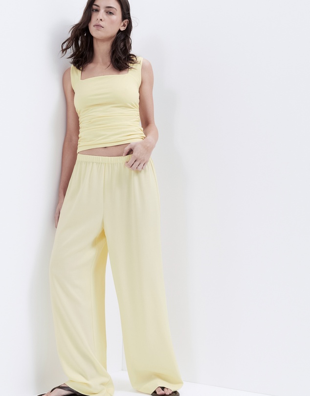UNISON - Textured Pull On Pant