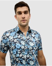 Politix - Painted Floral Short Sleeve Shirt