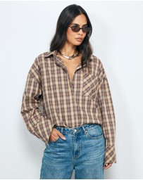 AERE - Maren Relaxed Check Shirt