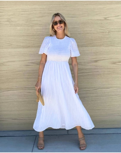 Esther & Co - Iolana Dress - White
