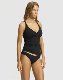 Seafolly - Seafolly Collective Multifit Wrap Front Tankini Bikini Top