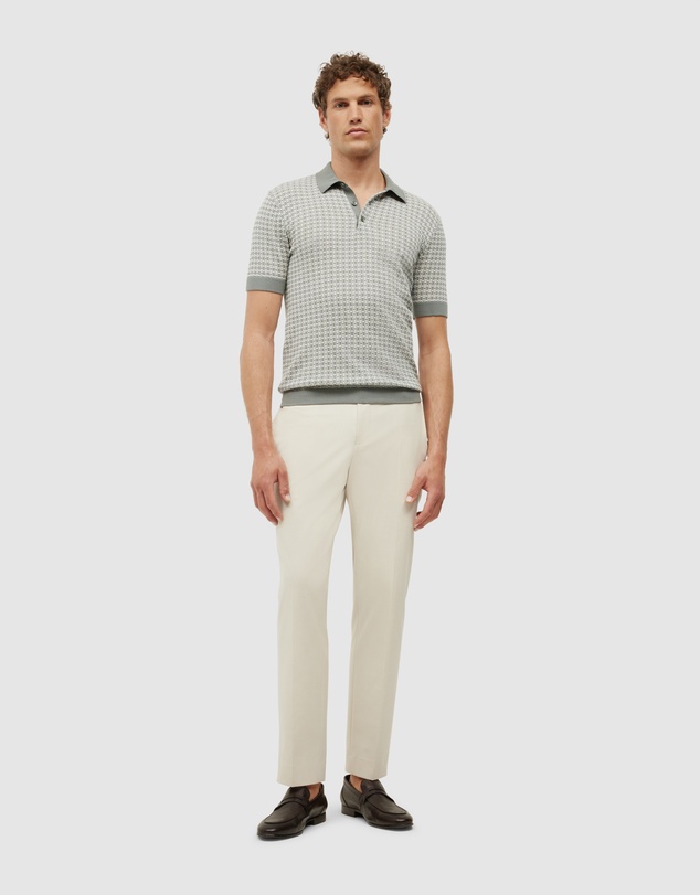 Politix - Orlando Two-tone Short Sleeve Polo Knit