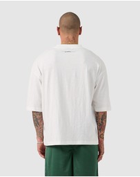 Zanerobe - Cropped Slub Flow Tee Vintage White