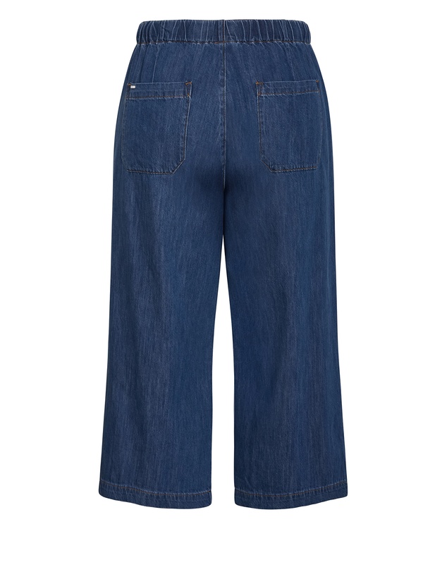 City Chic - Plus size Tiana Cotton Denim Crop Pant - light wash
