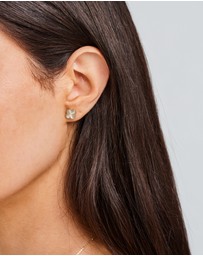 Zoe Olivia - 9K Gold Rainbow Petal Stud Earrings