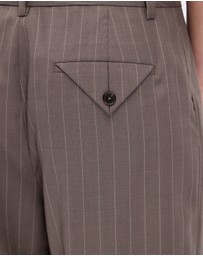 Minima Esenciales - Lior Wool Pinstripe Tailored Pants