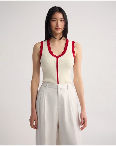 Ivory/Red
