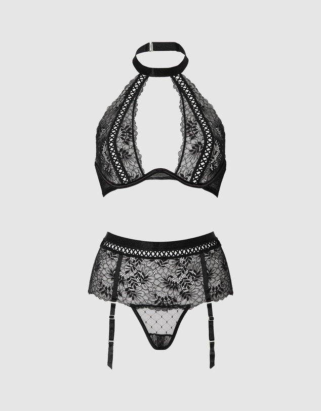Ann Summers - Entice Me Black Erotic Set Foldover