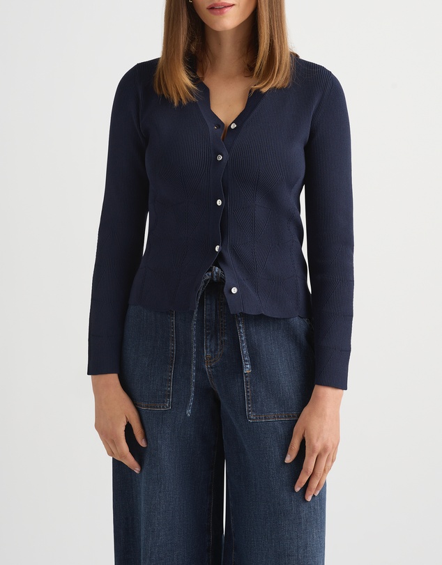 David Lawrence - Stace Scalloped Cardigan