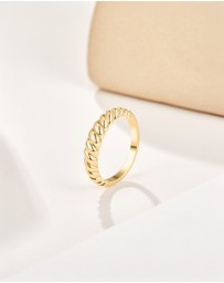 Mestige - Croissant Ring - 18K Gold Plated
