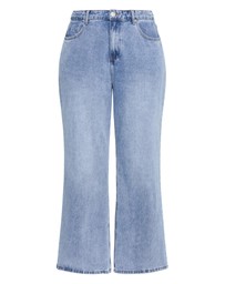 City Chic - Plus size Harley Fit Talia Wide Leg Jean - light wash