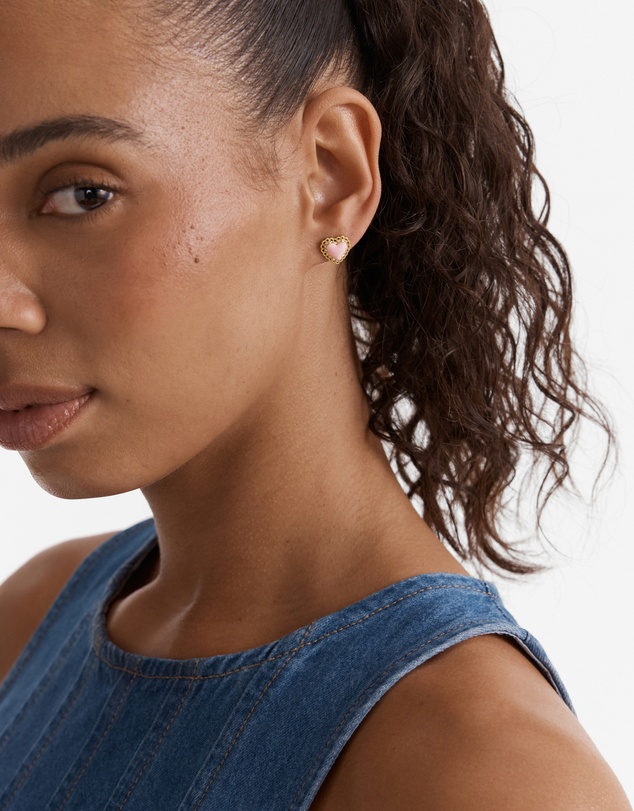 MIMCO - Lace Heart Stud Earrings