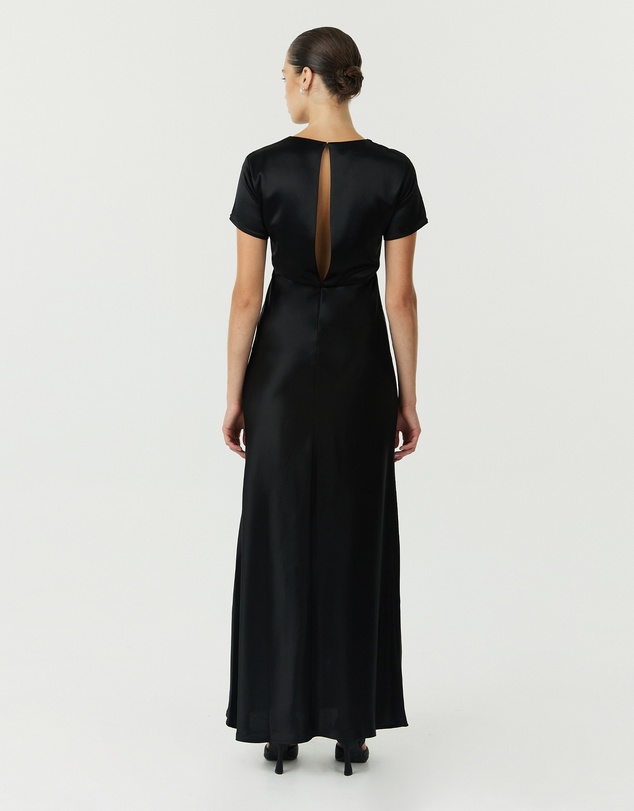 Third Form - Satin Bias Maxi Tee Dress