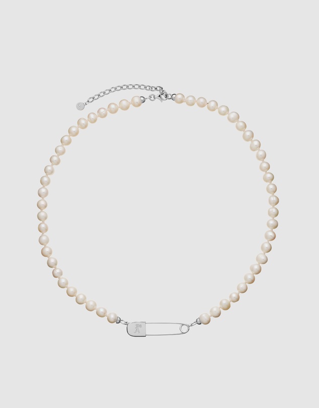 Karen Walker - Runaway Safety Pin and Pearls Necklace