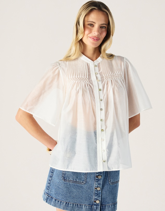 MOS The Label - Romy Short Sleeve Blouse