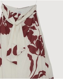 Revibe - Repaired Minima Esenciales Marlowe Linen Strapless Maxi Dress - AU 8