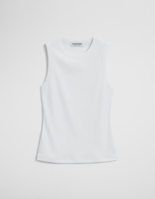 Country Road - Australian Cotton High Neck Tank