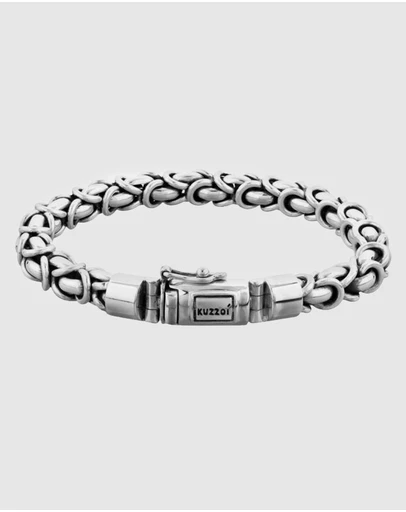 Kuzzoi - ICONIC EXCLUSIVE - Classic Byzantine Chain Bracelet in 925 Sterling Silver
