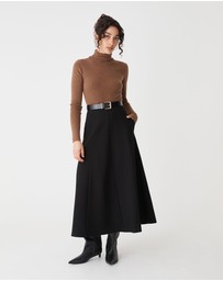 Forcast - Janice A-Line Ponte Skirt
