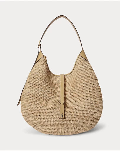 Polo Ralph Lauren - Polo ID Raffia Large Shoulder Bag - The ICONIC Exclusive