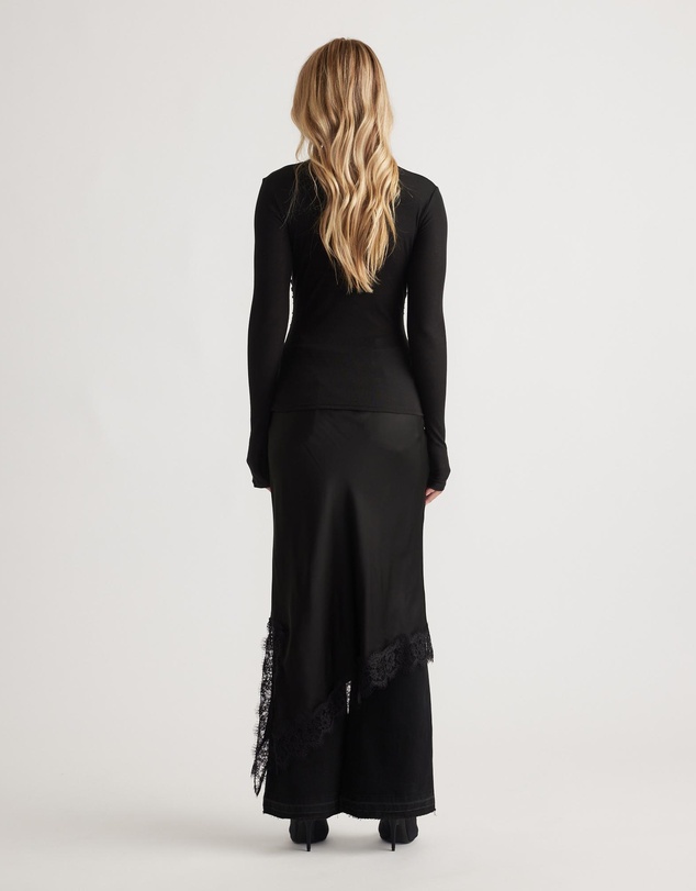 Decjuba - Alicia High Neck Long Sleeve Top