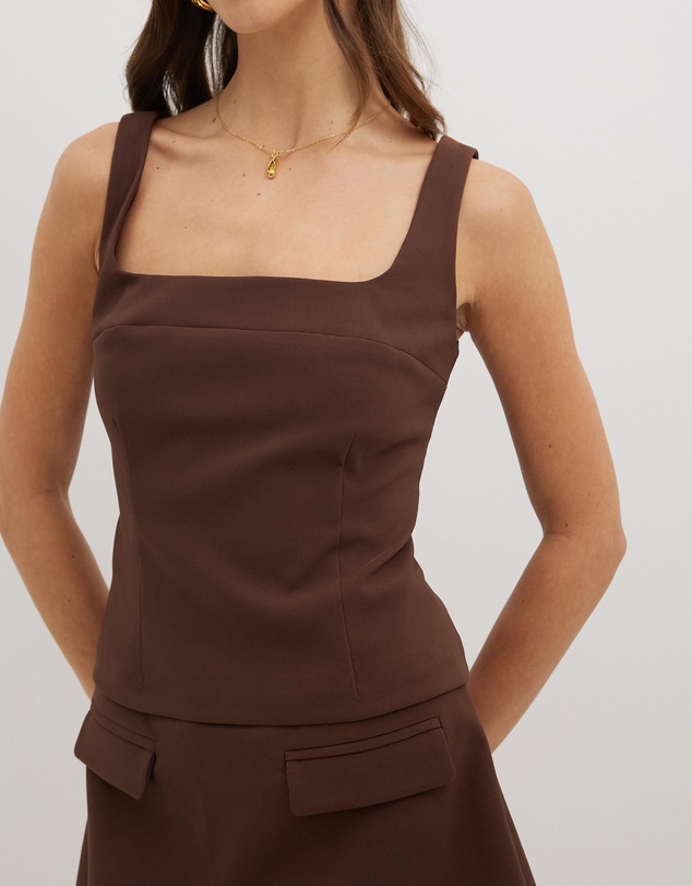 Dazie - Bossy Babe Scoop Neck Top