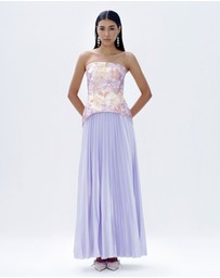 JUSTIN TONG - Cascade Pleated Gown