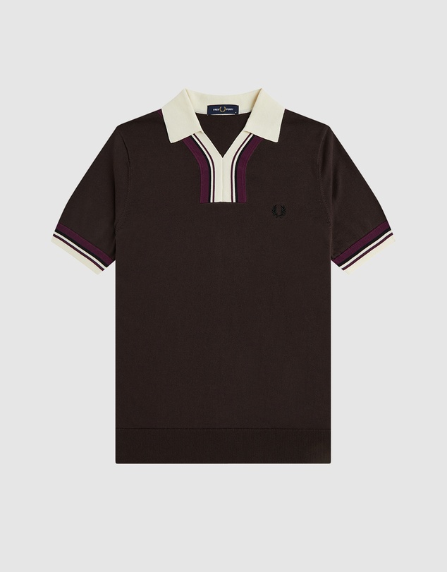 Fred Perry - Tipped Open Neck Knitted Shirt